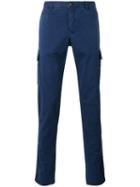 Pt01 Combat Trousers, Men's, Size: 54, Blue, Virgin Wool/spandex/elastane
