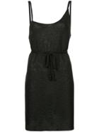 Kacey Devlin Asymmetric Mini Dress - Black