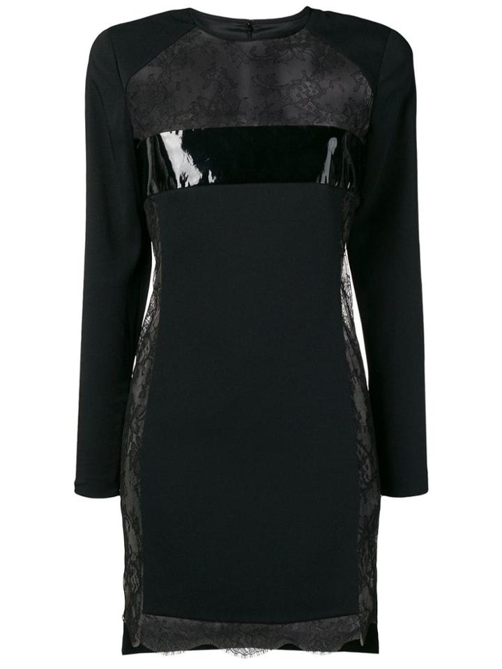 Dsquared2 Floral Lace Mini Dress - Black