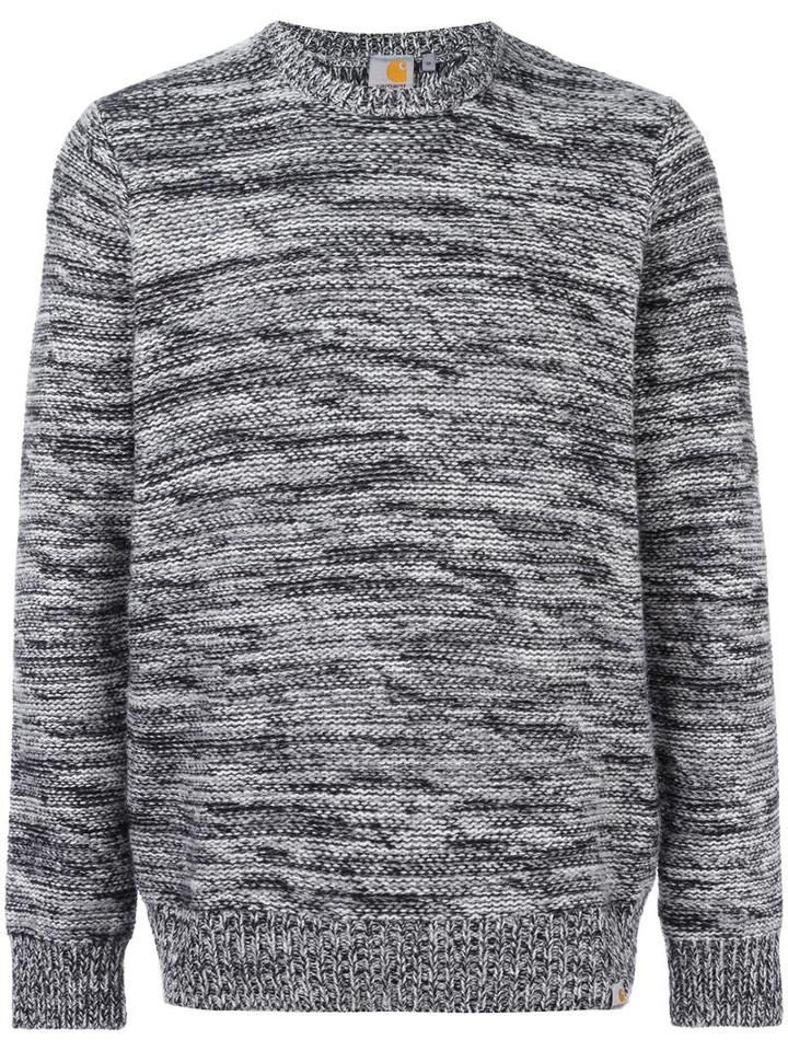 Carhartt Blurry Stripes Sweater, Men's, Size: Small, Grey, Nylon/sheep Skin/shearling