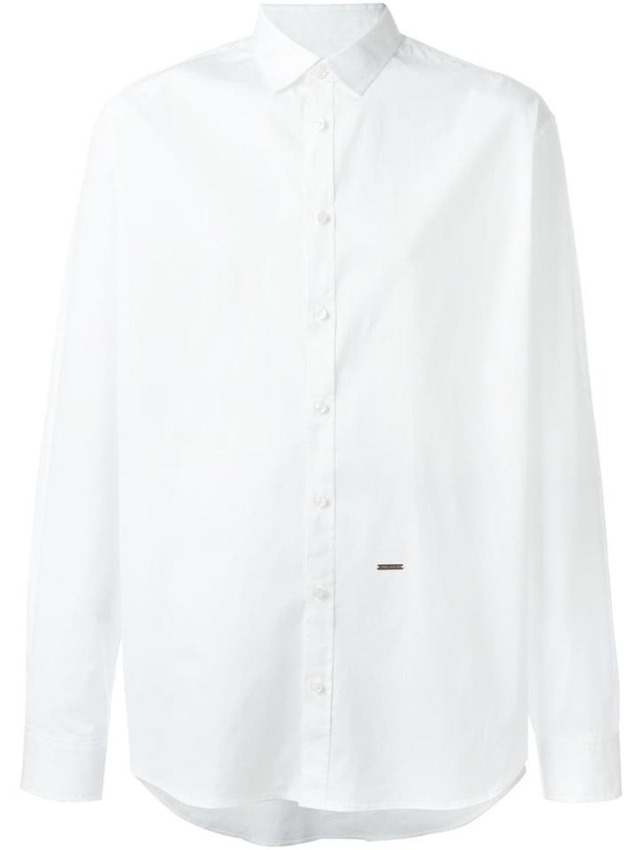 Dsquared2 Classic Plaque Detail Shirt - White