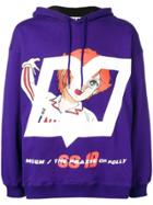Msgm Anime Print Hoodie - 74 Purple