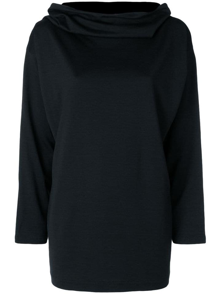 Comme Des Garçons Pre-owned Longsleeved Shift Blouse - Black