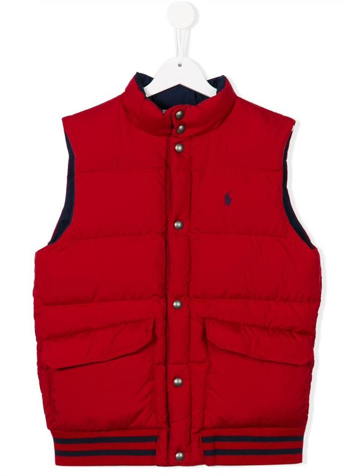 Ralph Lauren Kids Padded Gilet, Boy's, Size: 14 Yrs, Red