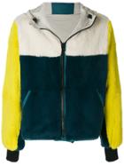 Yves Salomon Homme Reversible Hooded Jacket - Blue