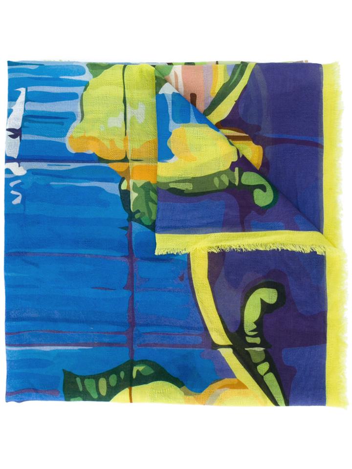 Fefè Abstract Print Scarf - Multicolour