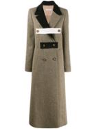 Ssheena Double Breasted Multi-fasten Coat - Neutrals