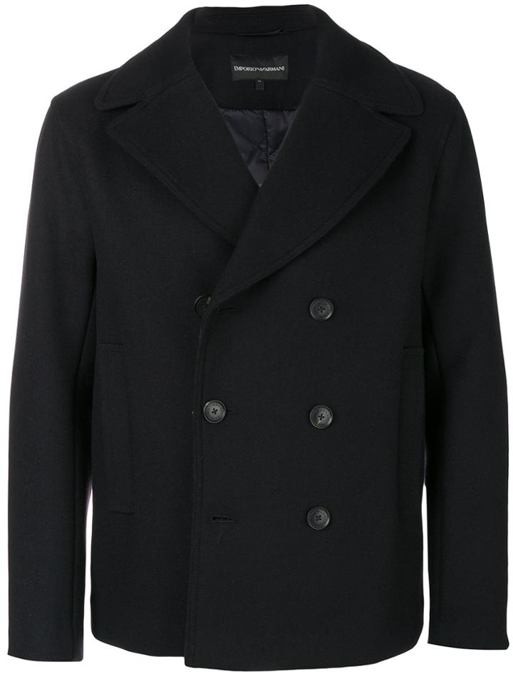 Emporio Armani Double Breasted Jacket - Blue