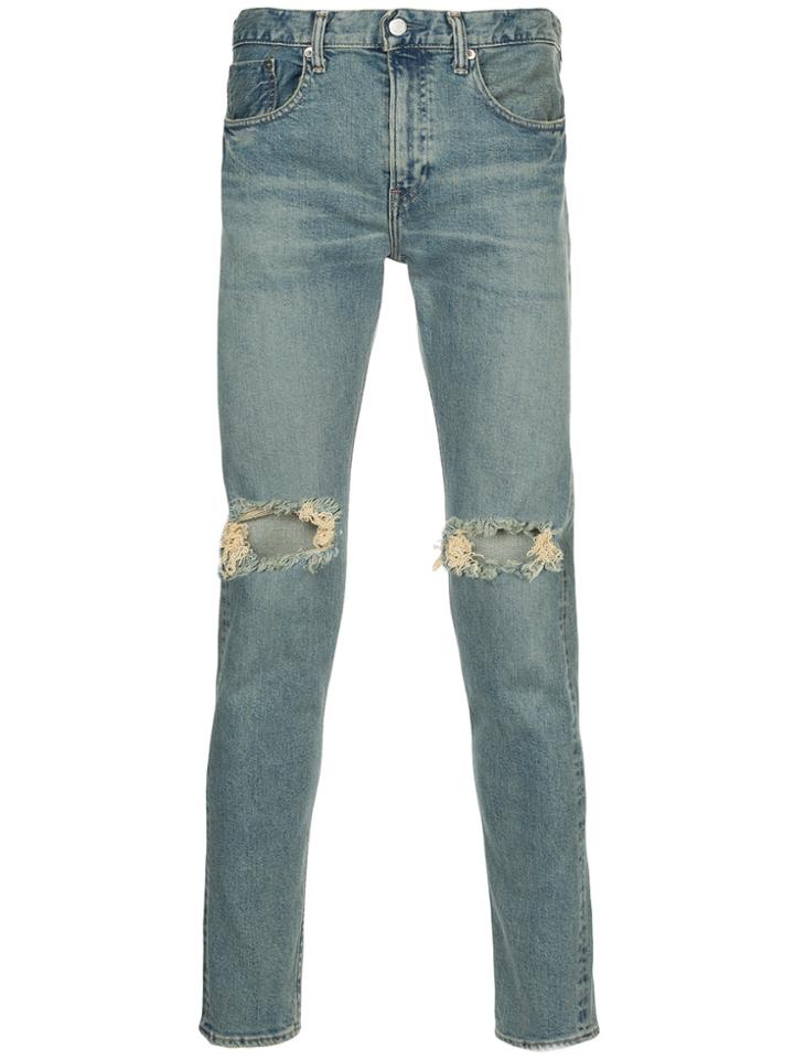 Monkey Time Ripped Knee Jeans - Blue