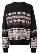Maison Margiela - Patterned Crew Neck Jumper - Men - Wool - L, White, Wool