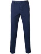 Pt01 Skinny Cropped Trousers, Men's, Size: 46, Blue, Cotton/spandex/elastane