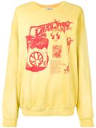 Ottolinger Oversized Graphic Print Sweatshirt - Yellow