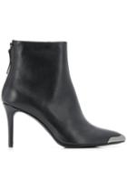 Albano Metallic Cap Boots - Black