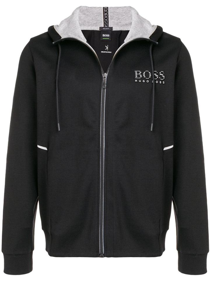 Boss Hugo Boss Logo Zipped Hoodie - Black