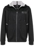 Boss Hugo Boss Logo Zipped Hoodie - Black