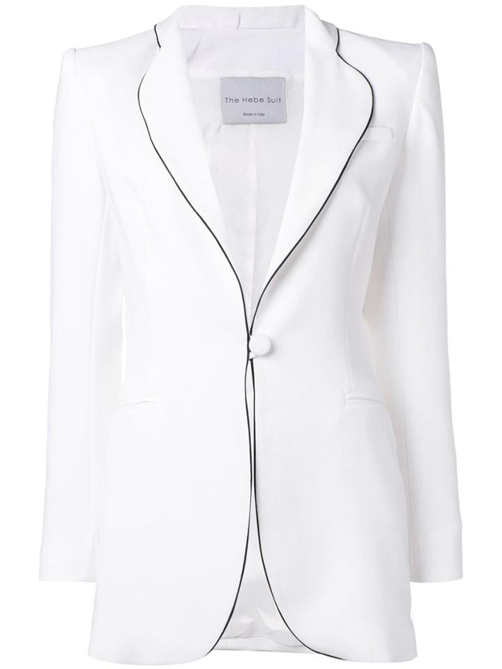 Hebe Studio Smoking Blazer - White