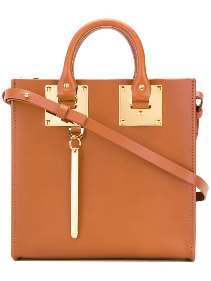 Sophie Hulme Mini Albion Tote - Brown