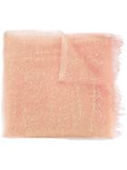 Faliero Sarti - Dionisio Scarf - Unisex - Silk/polyamide - One Size, Pink/purple, Silk/polyamide