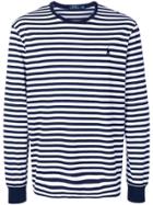 Polo Ralph Lauren Logo Striped Long-sleeve Top - Blue