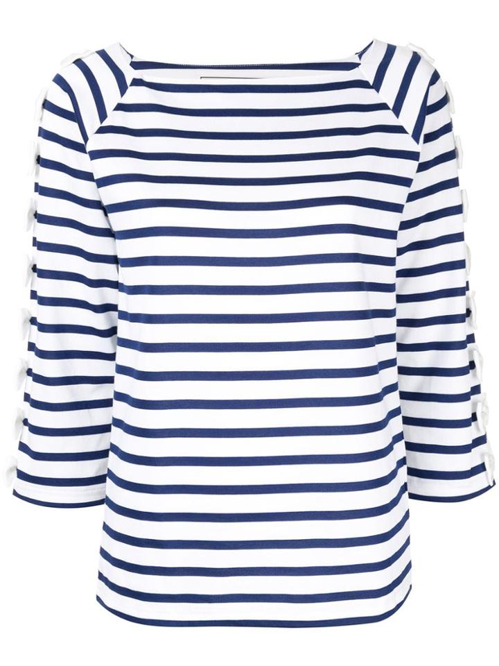 Tu Es Mon Trésor Ribbon Detail T-shirt - White