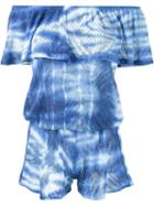 Cecilia Prado Printed Playsuit, Women's, Size: G, Blue, Viscose/acrylic