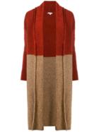Borgo Asolo Shawl Collar Knitted Coat - Neutrals
