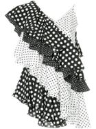 Romance Was Born Toot Toot Ruffle Top - White