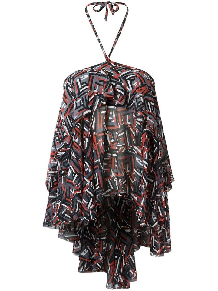 Andrea Bogosian Printed Blouse, Women's, Size: Medium, Silk