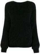 Semicouture Knot-detail Jumper - Black