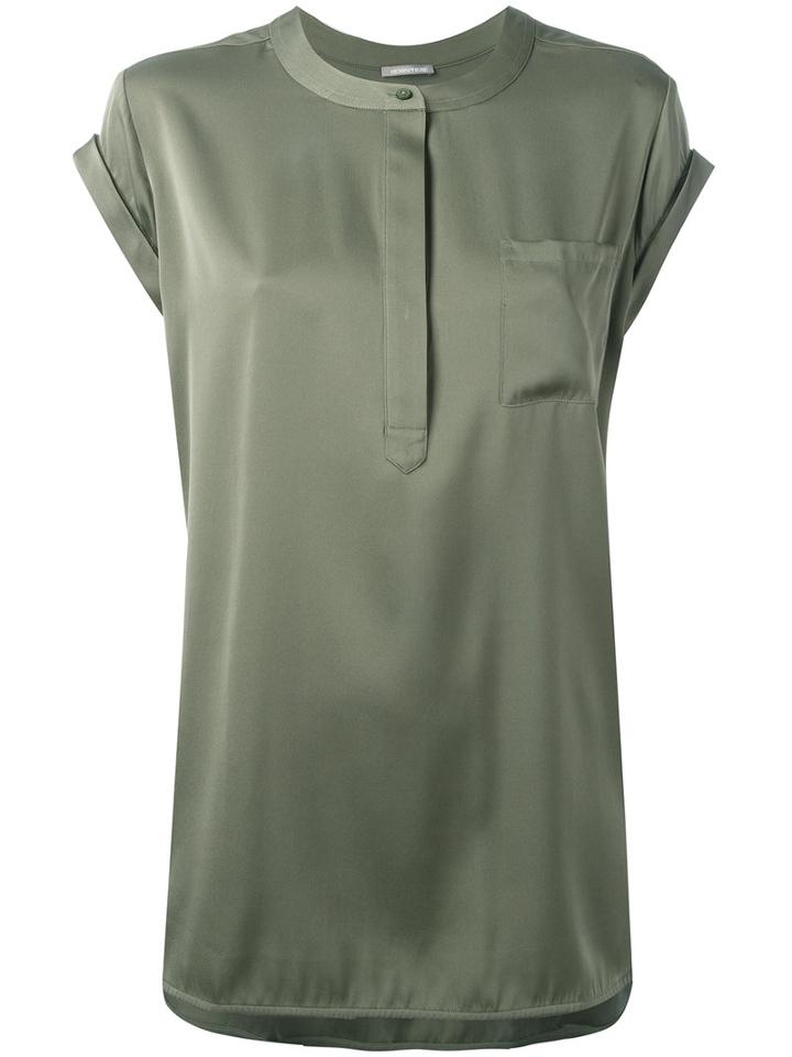 Hemisphere Loose Fit T-shirt, Women's, Size: Large, Green, Silk/spandex/elastane