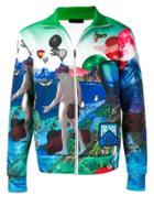Prada Graphic Art Track Jacket - Blue