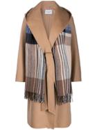Forte Dei Marmi Couture Scarf Detail Wide-lapel Coat - Neutrals