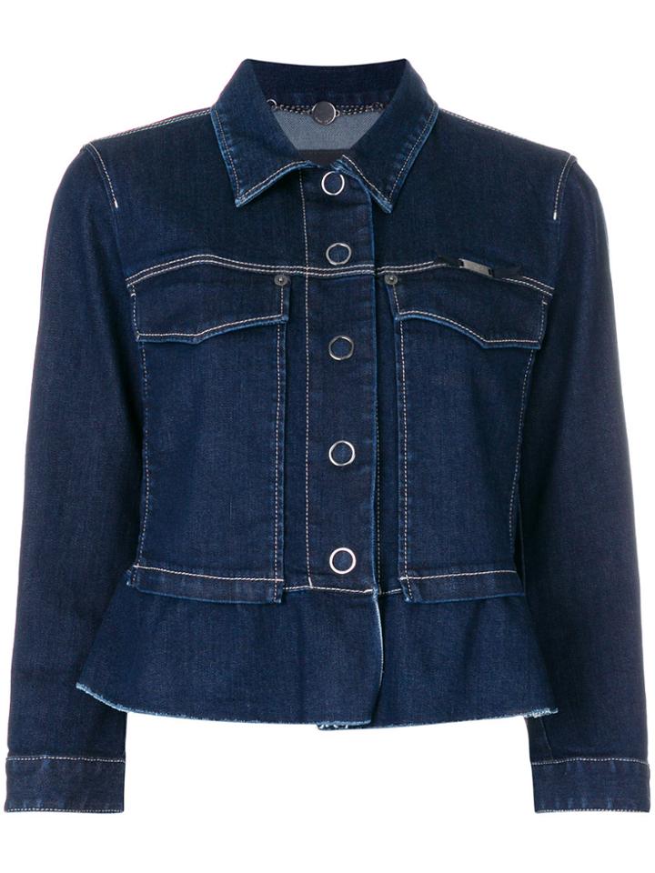 Marc Cain Short Denim Jacket - Blue