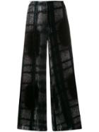 Romeo Gigli Pre-owned 1990s Grid Pattern Trousers - Green