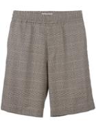 Palm Angels 'prince Of Wales' Shorts, Men's, Size: 48, Nude/neutrals, Viscose/wool