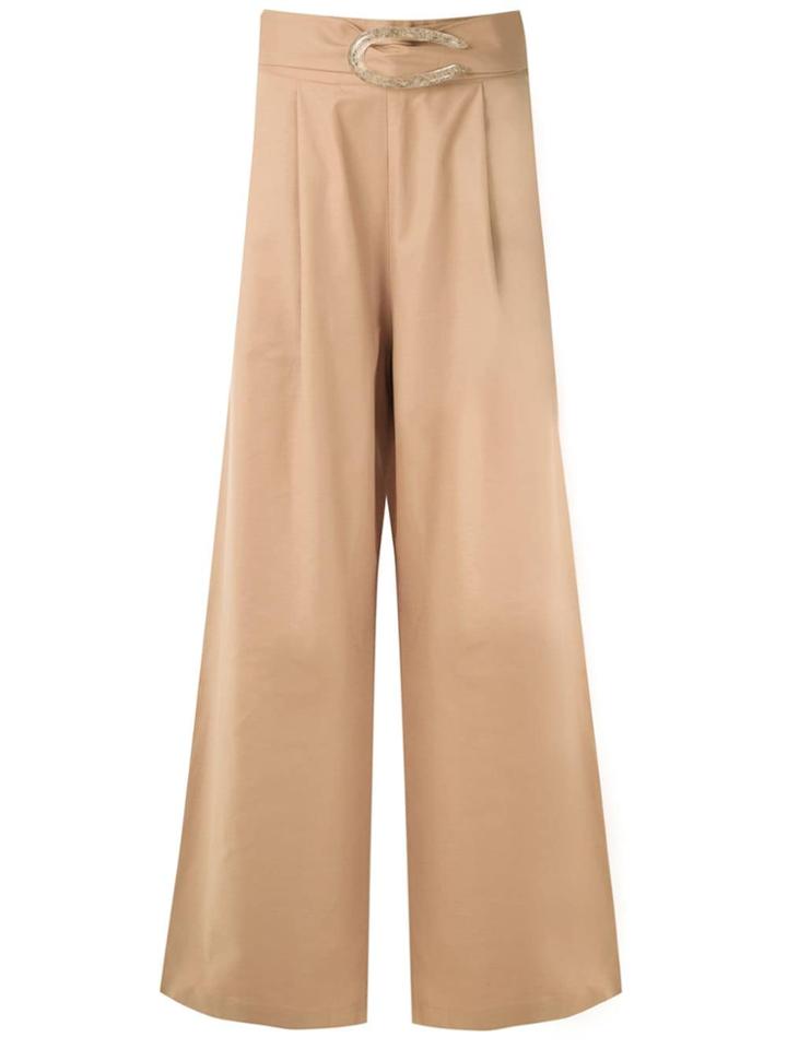 Framed Calça Pantalona Cotton Framed - Neutrals