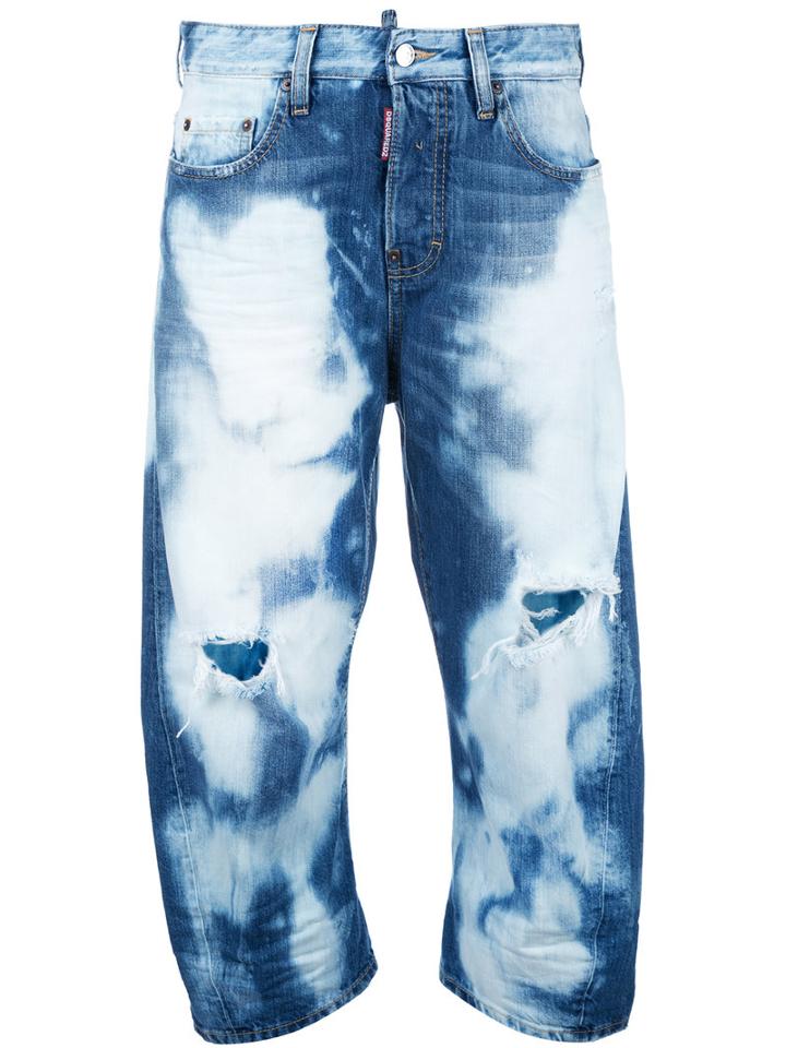 Dsquared2 Kawaii Heavily Bleached Jeans, Women's, Size: 38, Blue, Cotton/polyester