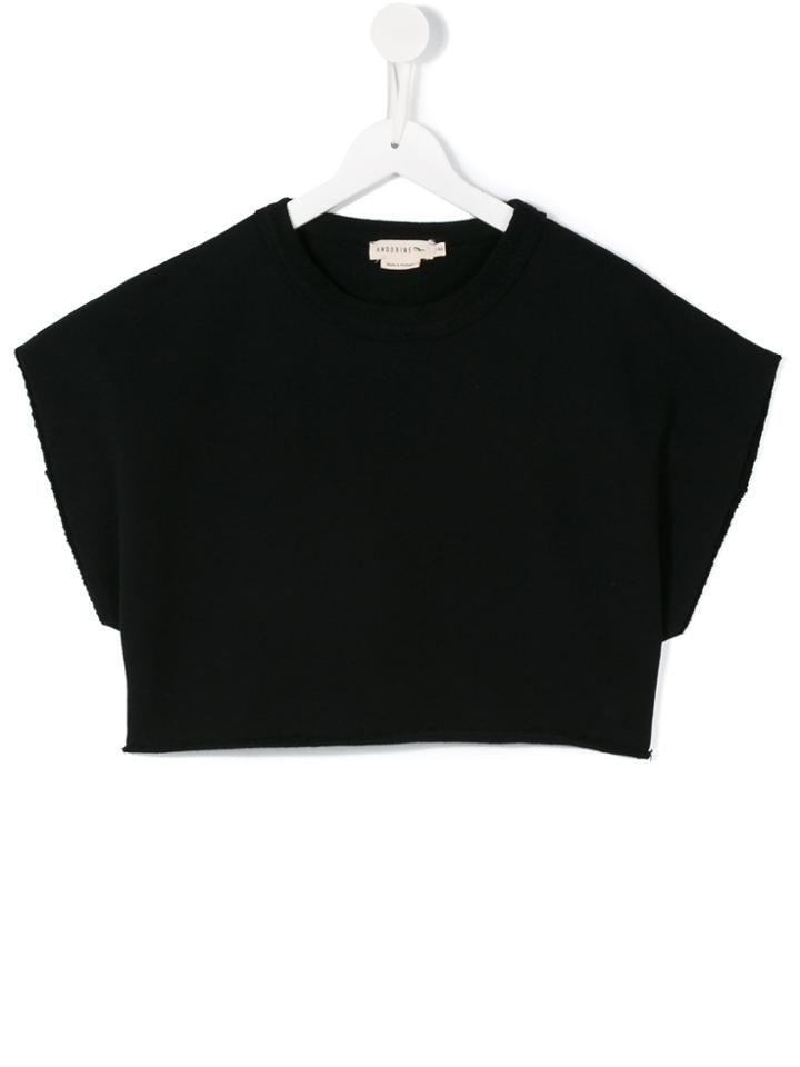 Andorine Teen Fleece Top - Black