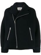 Zucca Oversized Zip-up Jacket - Blue