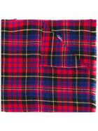 Gucci Par Amour Checked Scarf - Red