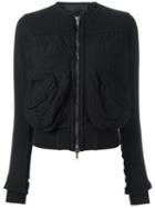 Haider Ackermann Patch Pocket Bomber Jacket, Women's, Size: Medium, Black, Cotton