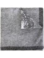 Givenchy Rottweiler Print Scarf, Men's, Grey, Cotton