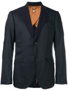 Maurizio Miri Unfinished Lapel Suit Jacket - Blue