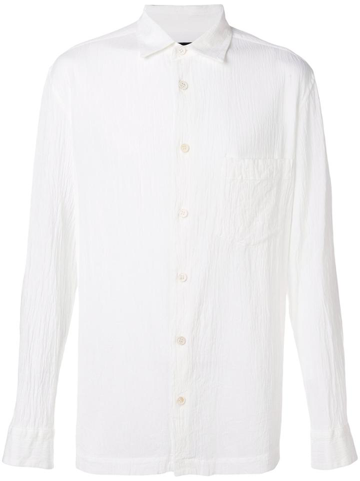 Issey Miyake Men Crinkle-effect Shirt - White