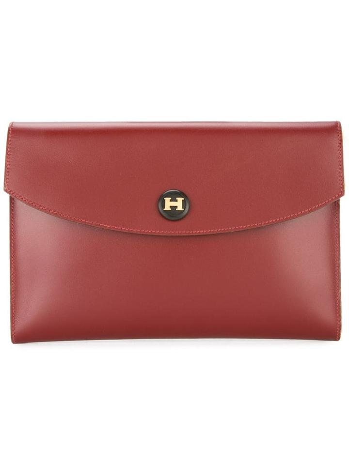 Hermès Pre-owned Pochette Rio Clutch Hand Bag - Red