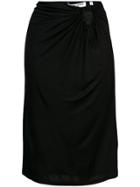 Opening Ceremony Ruched Style Skirt - Black