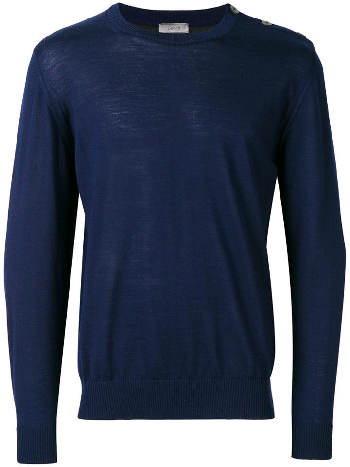Lanvin Round Neck Jumper - Blue