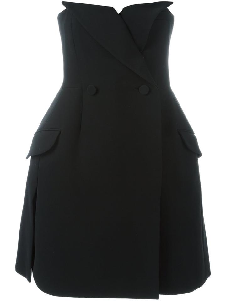 Christian Dior Vintage Strapless Tuxedo Dress