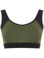 Track & Field Anatomic Top With Cut Detail - Green