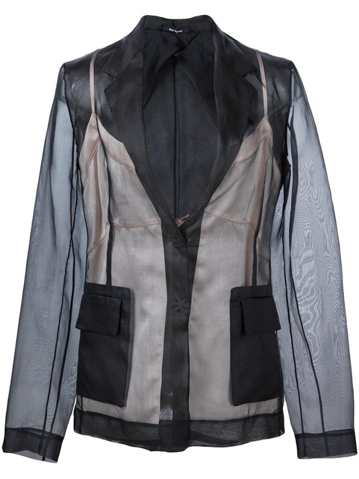 Maison Margiela Lingerie Detail Blazer - Black